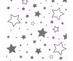 Užvalkalas C formos žindymo pagalvei New Baby Stars pilkas 28,5 x 16 cm