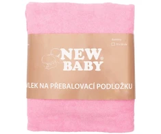 Užvalkalas keičiamam kilimėliui New Baby 50x70 rožinis