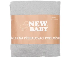 Užvalkalas keičiamam New Baby vystyklų kilimėliui 50x70 pilkas