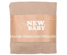 Užvalkalas keičiamam New Baby vystyklų kilimėliui 50x70 smėlio spalvos