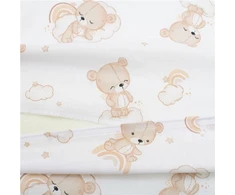 Užvalkalas pagalvėlės vežimėliui New Baby BASIC smėlio spalvos 30x37 cm
