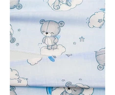 Užvalkalas pagalvėlės vežimėliui New Baby BASIC 30x37 cm mėlynas