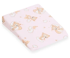 Užvalkalas pagalvėlės vežimėliui New Baby BASIC 30x37 cm rožinis
