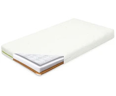 Vaikiškas čiužinys New Baby CLASSY 120x60x11 cm iš grikių lukštų, putų ir kokoso pluošto su Aloe Vera