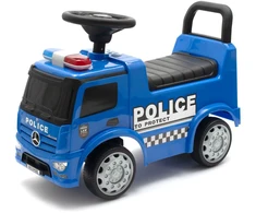 Vaikiškas dviratis su garsais Mercedes Baby Mix POLICE mėlynas