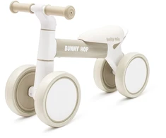 Vaikiškas paspirtukas Baby Mix Baby Bunny Hop itin lengvas šiltos pilkos spalvos