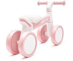 Vaikiškas paspirtukas Baby Mix Baby Bunny Hop itin lengvas rožinis