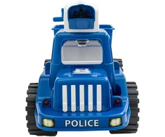 Vaikiškas policijos automobilis su burbulų pūstuvu BAYO 70 cm