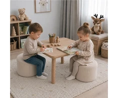 Vaikiškas pufas Corduroy New Baby kremas