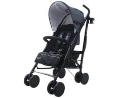 Vaikiškas vežimėlis eco swiss design 300d tamsiai pilkas EUROBABY