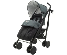 Vaikiškas vežimėlis eco swiss design 300d tamsiai pilkas EUROBABY