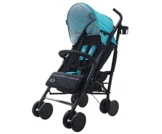 Vaikiškas vežimėlis eco swiss design 300d mėlynas eurobaby