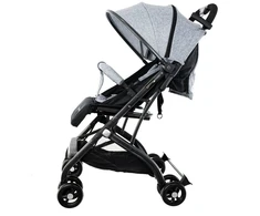 Vaikiškas vežimėlis lagaminas compact pilkas EUROBABY