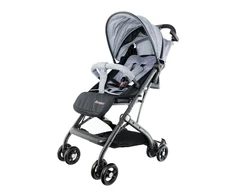 Vaikiškas vežimėlis lagaminas compact pilkas EUROBABY