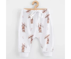 Vaikiškos medvilninės jogger kelnės New Baby For Babies su zuikučiu