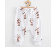 Vaikiškos medvilninės jogger kelnės New Baby For Babies su zuikučiu