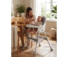 Valgomojo kėdė Baby Mix Nora dulkių pilka