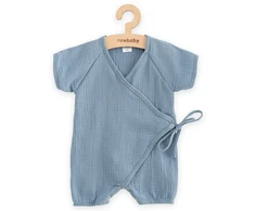Vasarinis muslino kombinezonas kūdikiui New Baby mėlynas