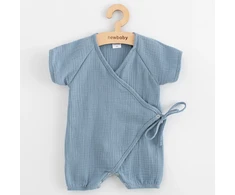 Vasarinis muslino kombinezonas kūdikiui New Baby mėlynas