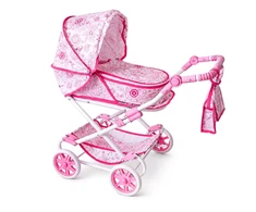 Vežimėlis lėlėms 2in1 New Baby Monika Flowers