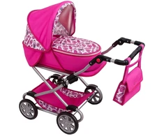 Vežimėlis lėlėms 2in1 New Baby rožinis