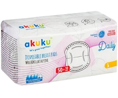 Akuku vienkartiniai įklotai į liemenėlę Daily, 60 vnt. A0160
