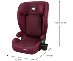 X Lander Vaikiška automobilinė kėdutė IslaBaby SafiroFix 100–150 cm 15–36 kg su ISOFIX bordo spalvos