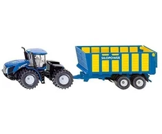 Žaislinis traktorius Siku New Holland T9.560 su priekaba S1947