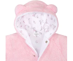 Žieminis paltukas New Baby Nice Bear rožinis, dydis 80 (9-12 mėn.)