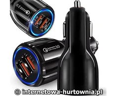 Automobilinis telefono kroviklis USB ir USB-C, PD QC 3.0, 35 W, 12–32 V