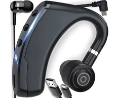 Ausinės Belaidė ausinė su mikrofonu, Bluetooth 5.0, triukšmo slopinimas, juoda