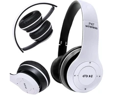 Belaidės ausinės P47 su Bluetooth, mikrofonu, FM radiju ir MP3 grotuvu