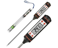 Elektroninis termometras su LCD ekranu