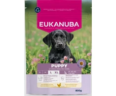 Eukanuba Life Care Puppy Large sausas maistas didelių veislių šuniukams su vištiena, 800g