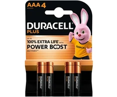 Duracell PLUS Power Boost LR03 AAA elementai MN2400, 4 vnt.