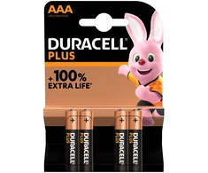 Duracell PLUS LR03 AAA elementai MN2400, 4 vnt.