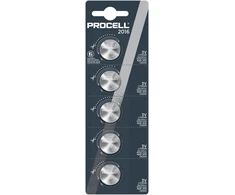 Duracell Procell CR2016 3V 85mAh elementas, 5 vnt.