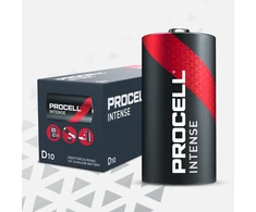 Duracell Procell Intense LR20 D 1,5V 18600mAh elementai, 10 vnt.