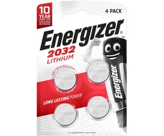Energizer Lithium CR2032 3V 240mAh elementai, 4 vnt.