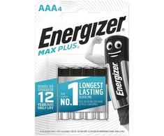 Energizer Max Plus LR03 AAA elementai, 4 vnt.