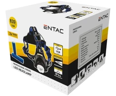 Entac 830lm įkraunamas galvos žibintuvėlis su fokusavimo funkcija