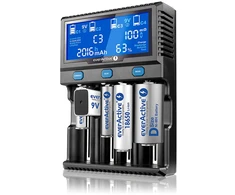 everActive profesionalus 4 x Ličio ir AA/AAA/C/D/9V Ni-MH akumuliatorių kroviklis UC4200