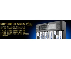 everActive profesionalus 8 x Ličio ir AA/AAA/C Ni-MH + 2 x 9V NiMH akumuliatorių kroviklis UC800