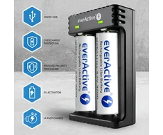 everActive universalus 2 x Li-ion akumuliatorių kroviklis LC200