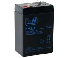 Mpl Power Elektro Mw Power MWPower MW 6V 5Ah F1(187) AGM akumuliatorius, 6-9 metai