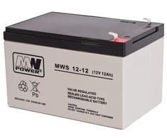 Mw Power MWPower MWS 12V 12Ah F1(187) AGM akumuliatorius, 5 metai