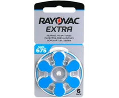 Rayovac Extra elementai klausos aparatams PR44 675, 6 vnt.