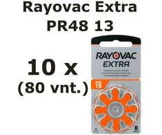 Rayovac Extra elementai klausos aparatams PR48 13, 80 vnt.