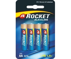 Rocket Alkaline AA elementas, 4 vnt.