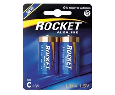 Rocket Alkaline C 8000mAh elementas LR14, 2 vnt.